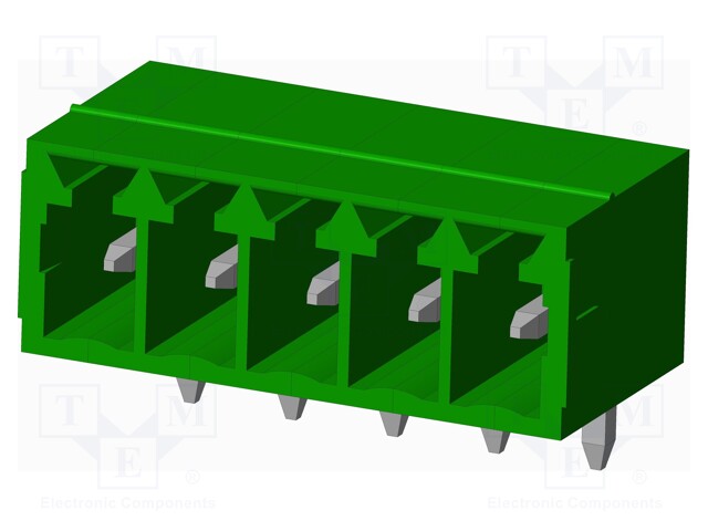 Connector: pluggable terminal block; socket; male; angled 90°