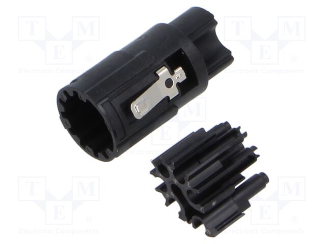Connector: M17; female; contact insert; PIN: 9(4+5); crimped