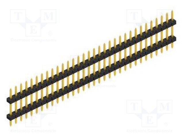 Connector: pin strips; pin header; male; PIN: 32; 2mm; THT; 1x32