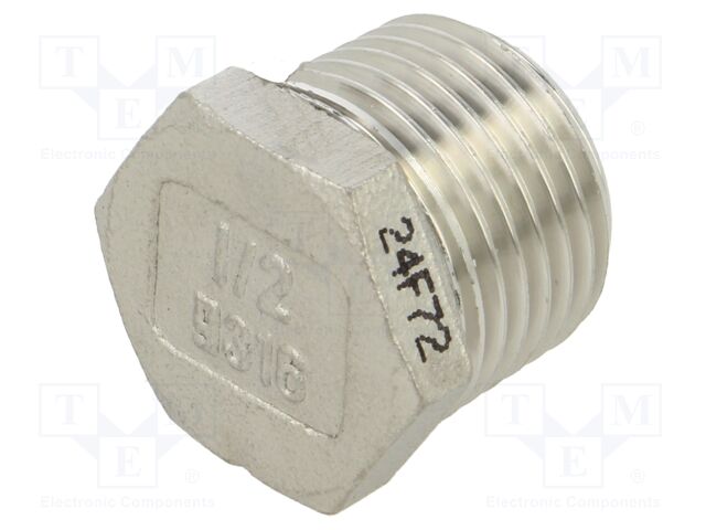 Male; max.10.5bar; 1.4408 stainless steel; G316; food industry