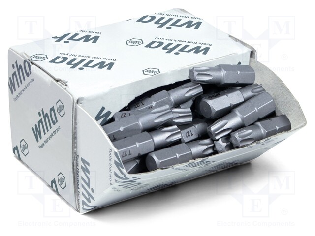 Screwdriver bit; Torx®; TX27; Overall len: 25mm; 50pcs.