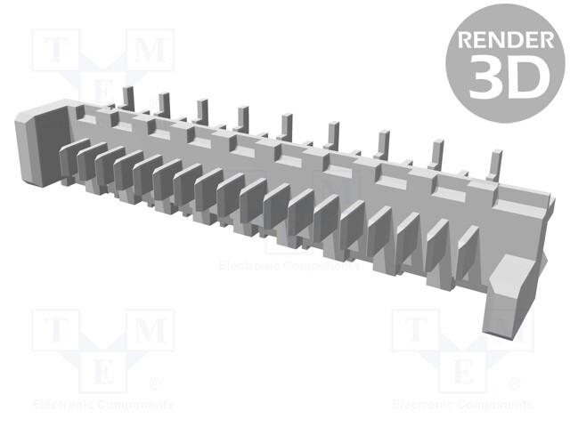 Socket; wire-board; male; PIN: 18; 1.27mm; SMT; PicoFlex; 2.4A; 250V
