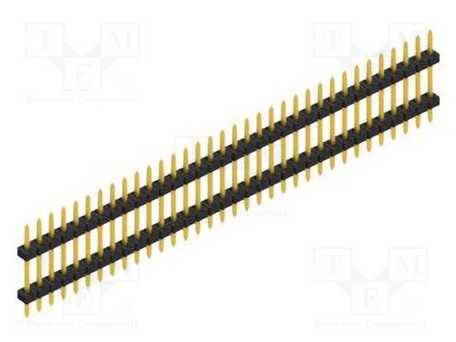 Connector: pin strips; pin header; male; PIN: 34; 2mm; THT; 1x34