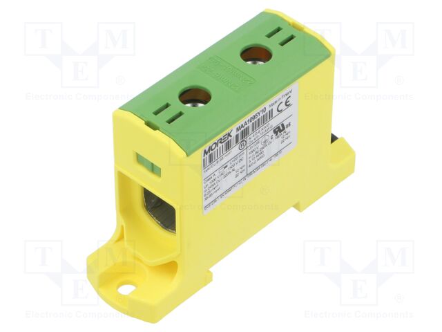 Splice terminal: distribution block; for DIN rail mounting