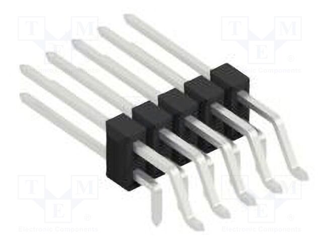 Connector: pin strips; pin header; male; PIN: 10; 2.54mm; SMT,THT
