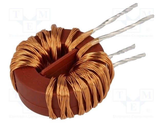Inductor: wire; THT; 4.7mH; 20A; 35mΩ; -40÷70°C; 10kHz; vertical
