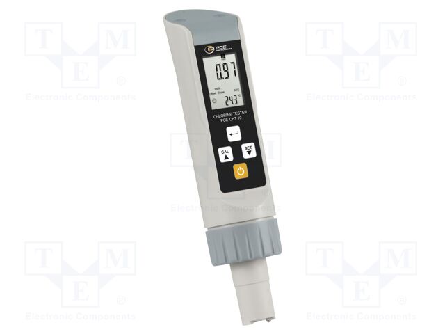 Meter: water analyzer; LED; 0÷10mg/L Cl,6,5÷8,4pH; 0÷100°C; IP67