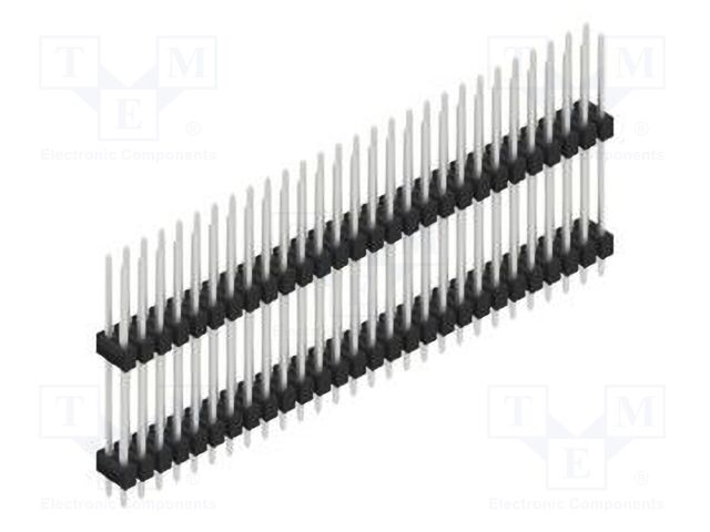 Connector: pin strips; pin header; male; PIN: 56; 2.54mm; THT; 2x28