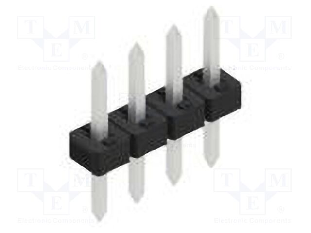 Connector: pin strips; pin header; male; PIN: 4; 2mm; THT; 1x4; 100V
