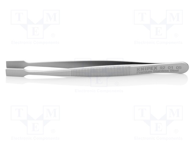 Tweezers; 120mm; Blades: straight; Blade tip shape: shovel