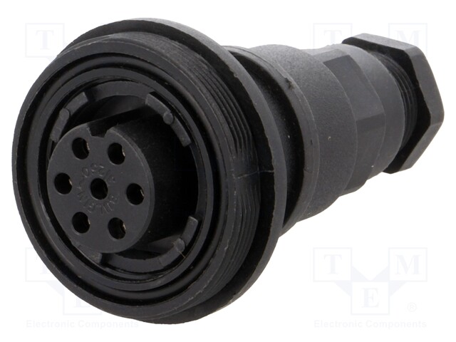 Connector: circular; plug; female; PIN: 7; Buccaneer Standard; IP68