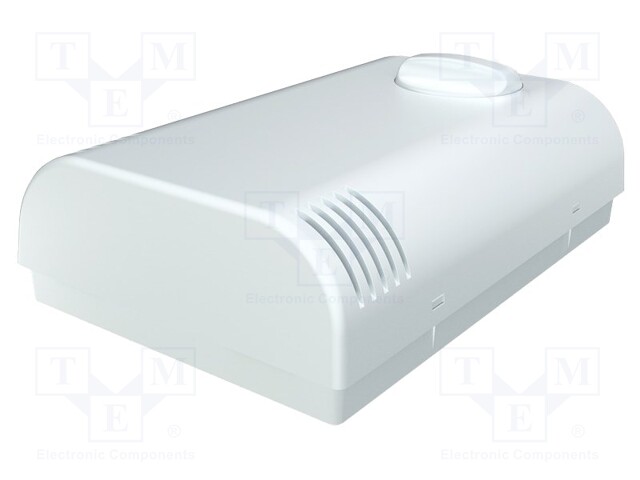 Enclosure: wall mounting; X: 80mm; Y: 120mm; Z: 33.2mm; ABS; white