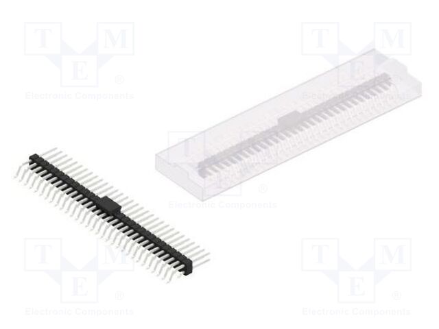 Connector: pin strips; pin header; male; PIN: 62; 2.54mm; SMT; 2x31