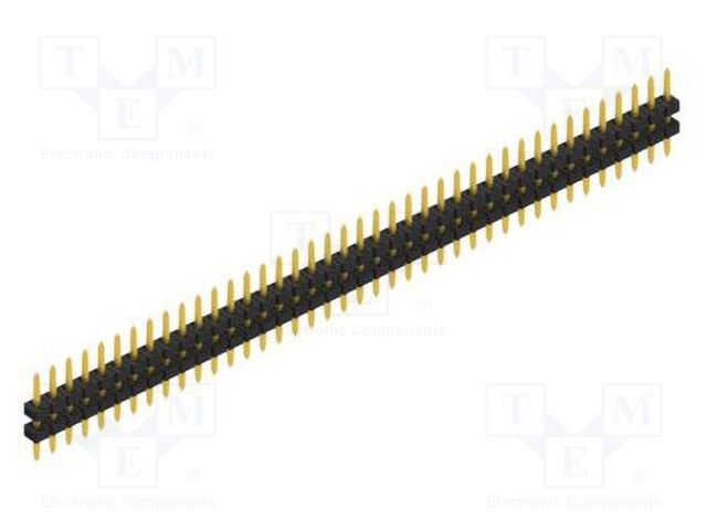 Connector: pin strips; pin header; male; PIN: 40; 2mm; THT; 1x40