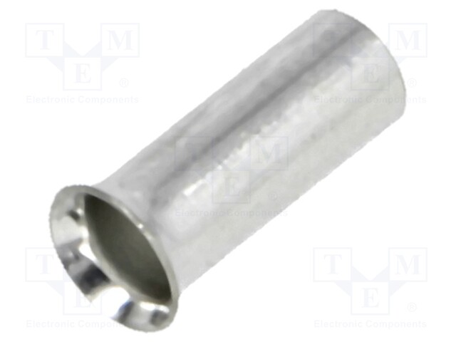 Bootlace ferrule; non-insulated; copper; 2.5mm2; 7mm; tinned