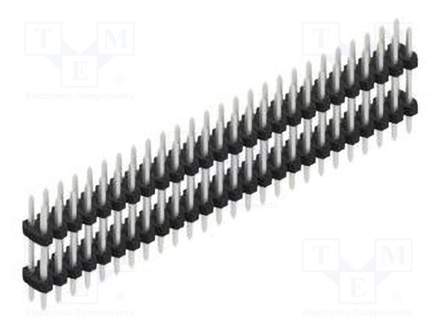 Connector: pin strips; pin header; male; PIN: 52; 2mm; THT; 2x26