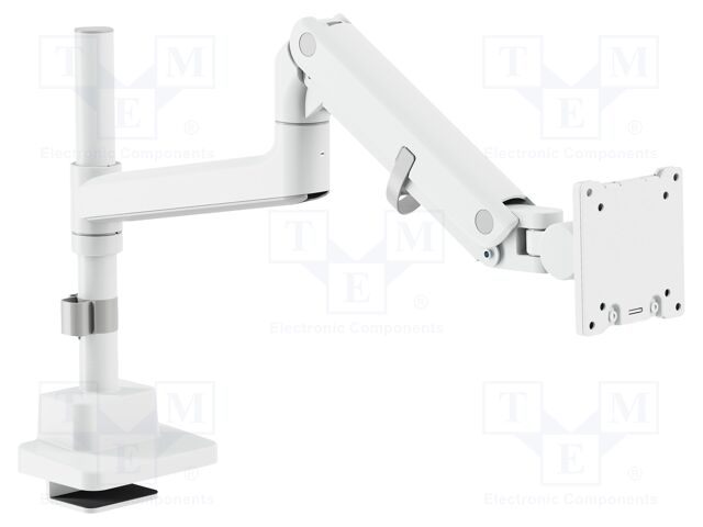 Holder; table edge; 27kg; 57"; white; Arm len: 653mm; monitor x1