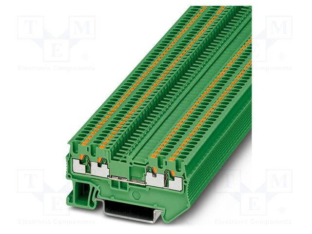 Splice terminal: rail; PT; PA; L: 30.5mm; terminals: 4; W: 3.5mm