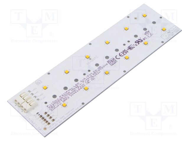 LED strip; W: 49.5mm; L: 172.2mm; No.of diodes: 12; CRImin: 80; 3000K