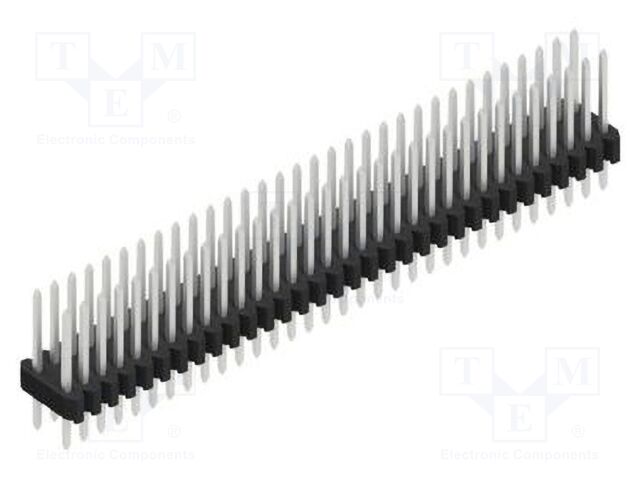 Connector: pin strips; pin header; male; PIN: 64; 1.27mm; THT; 2x32
