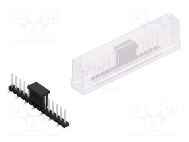 Connector: pin strips; pin header; male; PIN: 14; 2.54mm; SMT; 1x14