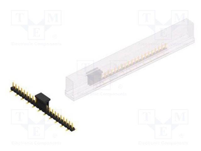 Connector: pin strips; pin header; male; PIN: 22; 2.54mm; SMT; 1x22