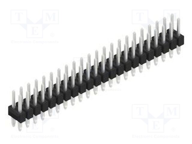 Connector: pin strips; pin header; male; PIN: 44; 2.54mm; THT; 2x22