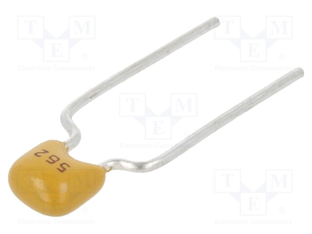 Capacitor: ceramic; 5.6nF; 100V; X7R; ±10%; THT; 5mm