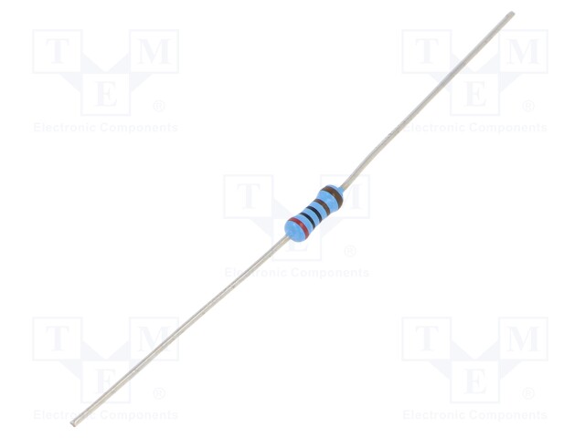 Resistor: thin film; THT; 2kΩ; 600mW; ±5%; Ø2.5x6.5mm; 50ppm/°C