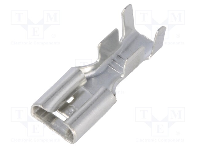 Terminal: flat; 6.3mm; 0.8mm; female; 2.5÷4mm2; crimped; for cable