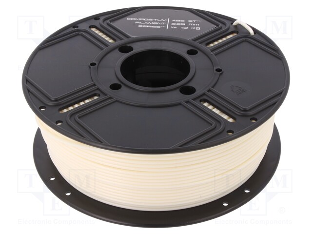 Filament: ABS ST; 2.85mm; ivory; Printing temp: 240°C; 1kg