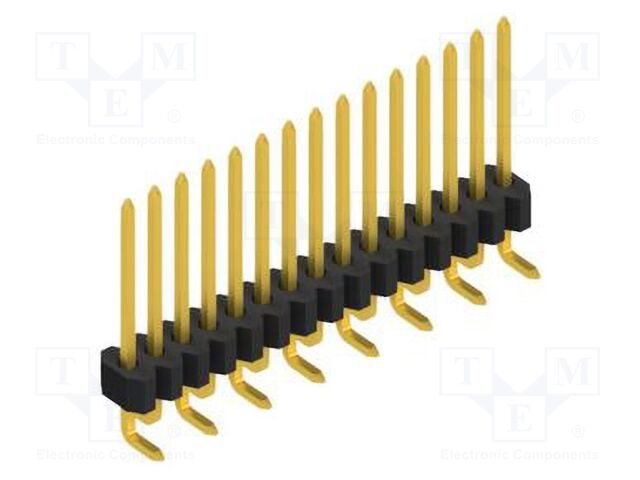 Connector: pin strips; pin header; male; PIN: 15; 1.27mm; SMT; 1x15