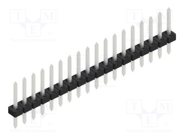 Connector: pin strips; pin header; male; PIN: 18; 2mm; THT; 1x18