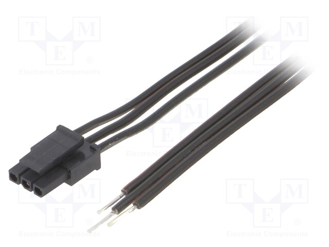 Cable; Micro-Fit 3.0; cables,female; PIN: 3; 0.2m; 4A; TLYp; 0.35mm2