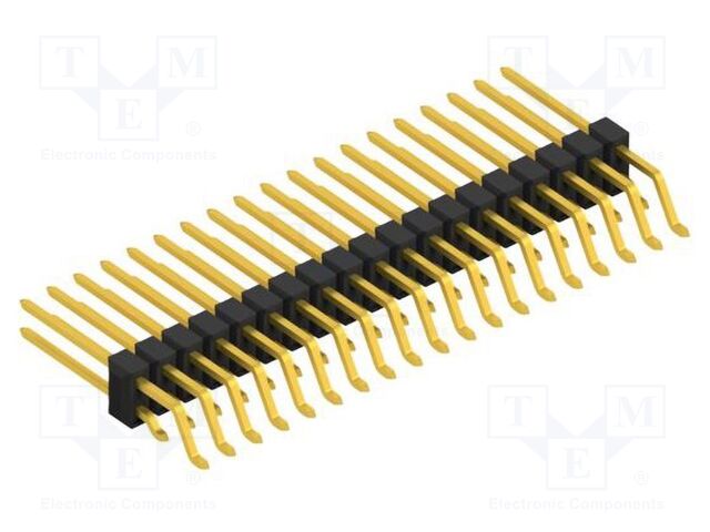 Connector: pin strips; pin header; male; PIN: 38; 2.54mm; SMT; 2x19