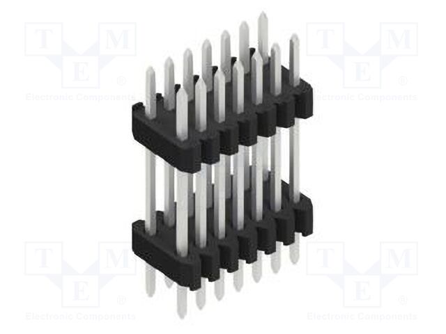 Connector: pin strips; pin header; male; PIN: 14; 1.27mm; THT; 2x7