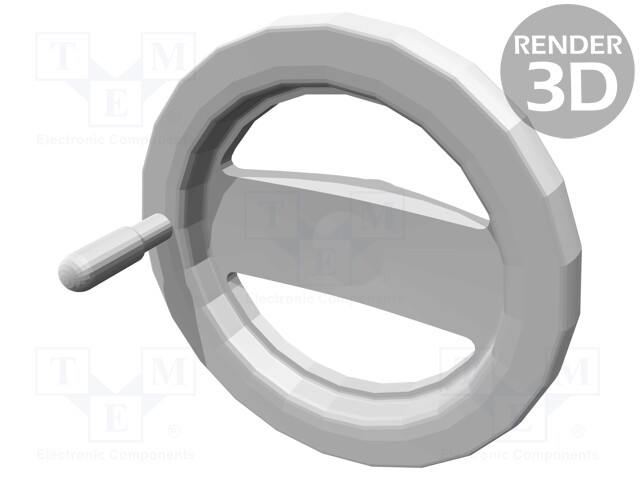 Knob; with handle; H: 78mm; Ømount.hole: 20mm; black; 0÷80°C