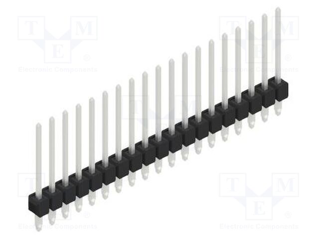 Connector: pin strips; pin header; male; PIN: 19; 2.54mm; THT; 1x19