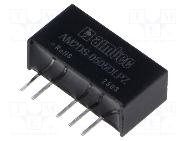 Converter: DC/DC; 2W; Uin: 4.5÷5.5V; Uout: 5VDC; Uout2: -5VDC; SIP7