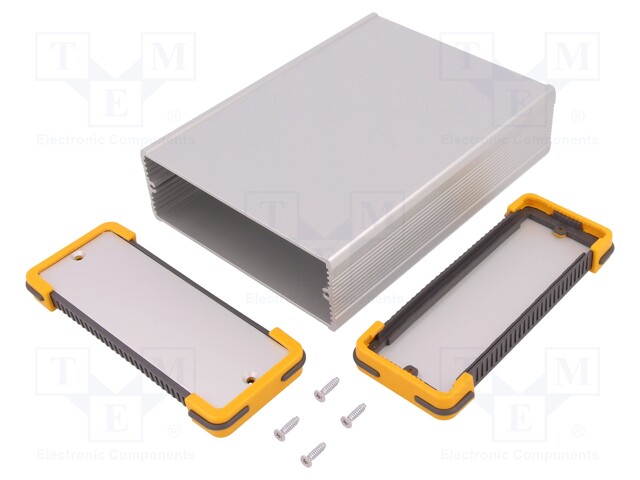 Enclosure: with panel; FR; X: 131mm; Y: 160mm; Z: 53.5mm; aluminium