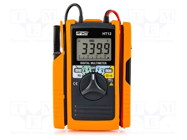 Digital multimeter; Øcable: 6mm; LCD; 3,75 digit; I DC: 60A; 0÷40°C
