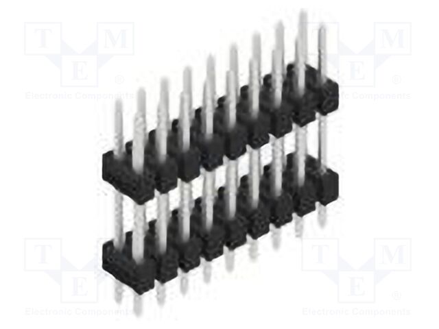 Connector: pin strips; pin header; male; PIN: 18; 2.54mm; THT; 2x9