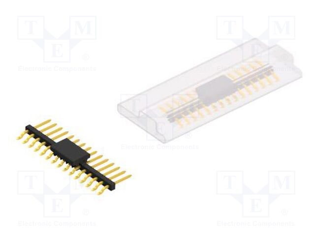 Connector: pin strips; pin header; male; PIN: 15; 2mm; SMT; 1x15