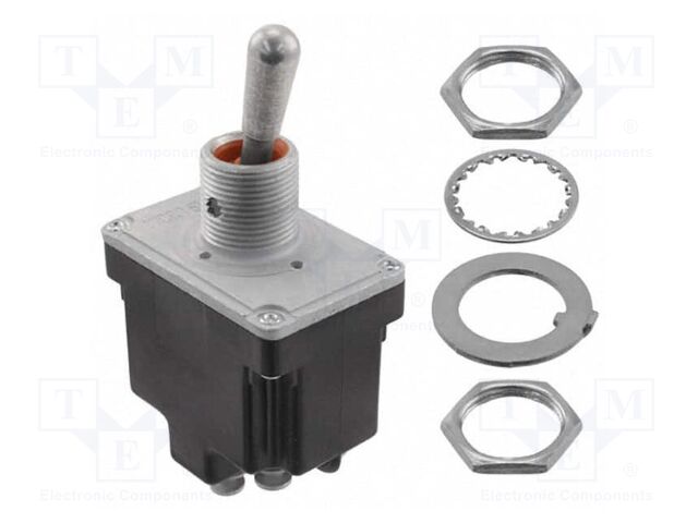 Switch: toggle; Pos: 2; Leads: for soldering; -65÷71°C; on panel; TL