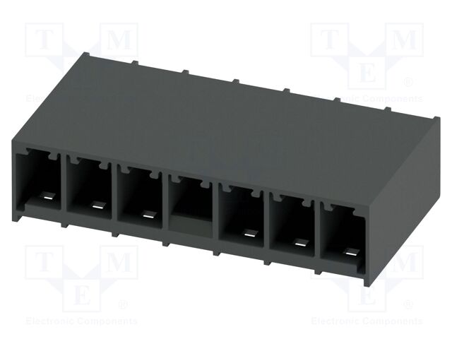 PCB headers, nominal cross section: 6 mm?, color: black, nom