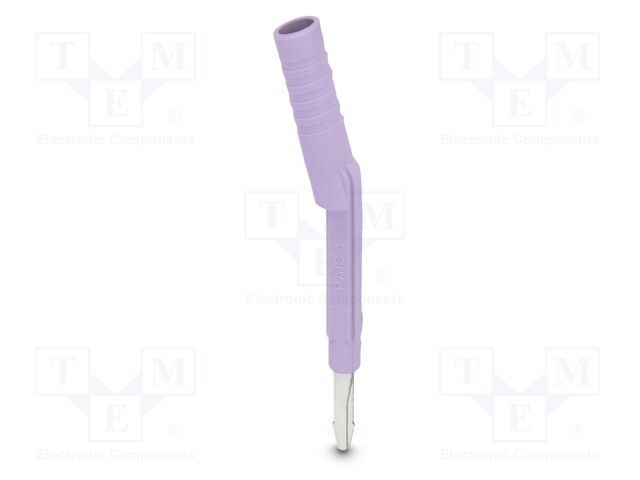 Test socket; PA; L: 51.5mm; ways: 1; W: 5.8mm; H: 5.8mm; Body: violet