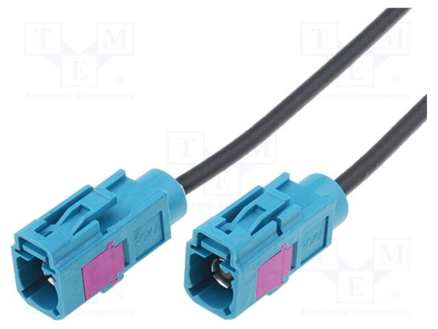 Cable; Fakra socket,both sides; straight; 12m