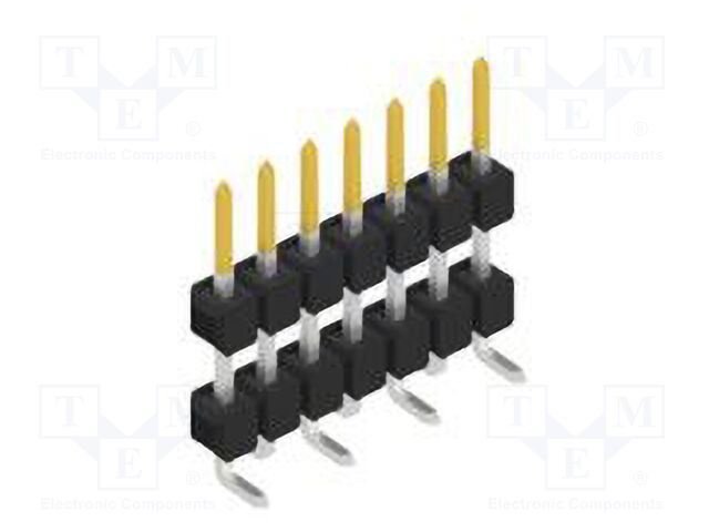 Connector: pin strips; pin header; male; PIN: 7; 2.54mm; SMT; 1x7