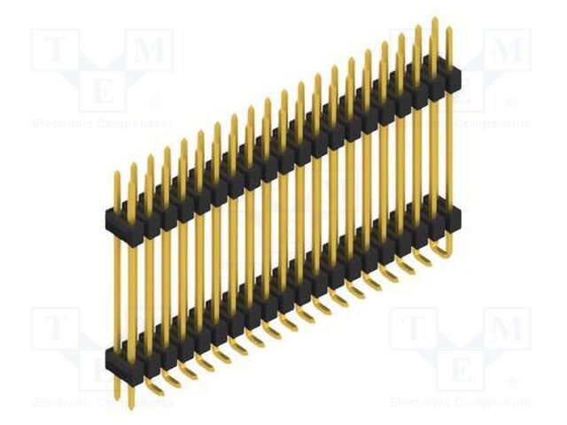 Connector: pin strips; pin header; male; PIN: 40; 2.54mm; SMT; 2x20