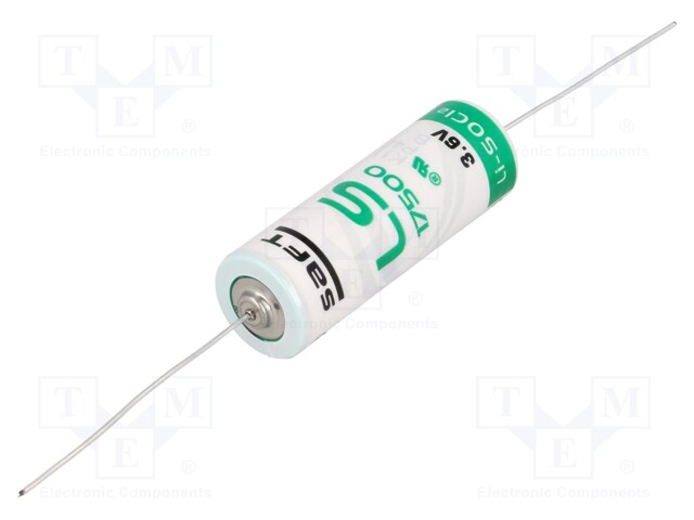 Battery: lithium; 3.6V; A,R23; axial; Ø17x50mm; 3600mAh
